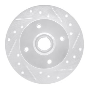 Volkswagen Corrado Brake Rotor (1) - Rear Right - R1 Concepts - Drilled & Slotted - Silver - `85-`02 Volkswagen Corrado Brake Rotor (1) - Rear Right - R1 Concepts - Drilled & Slotted - Silver - `85-`02